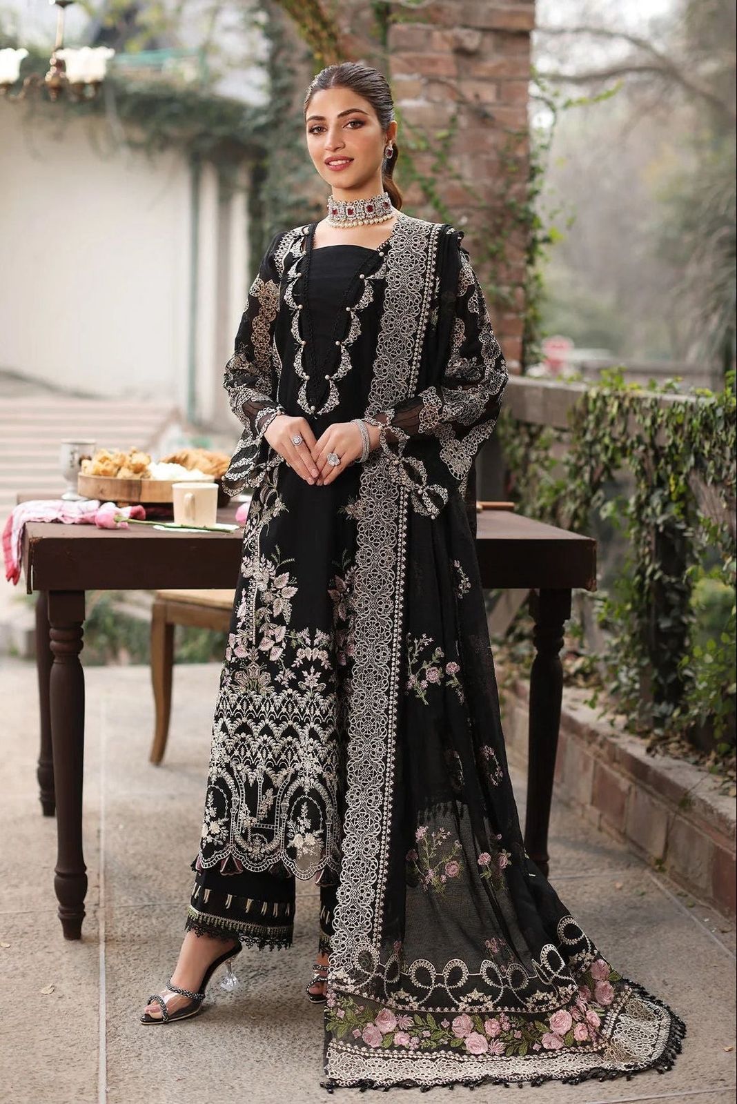 Kahf Lawn Embroidery Dress